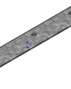 Stairs suppor for belt 350mm Galv